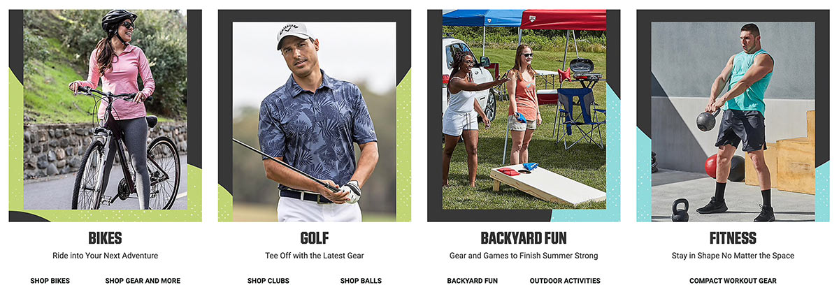 Trending products, ending July 30, 2020 Collage of at home and outdoor sports.