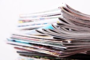 Photo of a stack of magazines