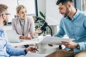 Photos of 2 young startup founders