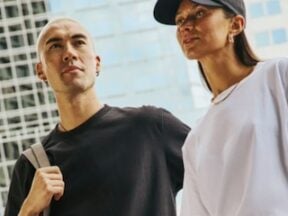 Image from Lululemon Like New of a male and female wearing resold apparel
