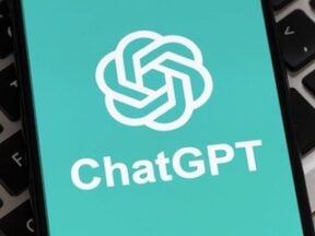 ChatGPT logo on a smartphone screen