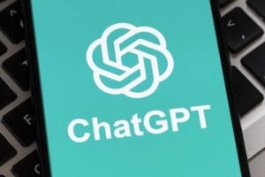 ChatGPT logo on a smartphone screen