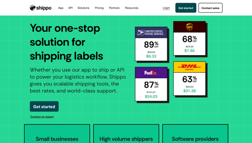 Home page of Shippo Home page of Shippo