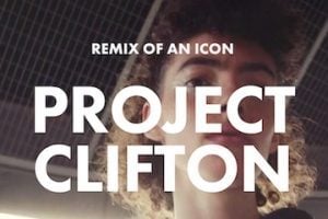 Screenshot of Hoka's mobile home page with text "Project Clifton"