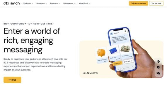 Home page of Sinch Home page of Sinch