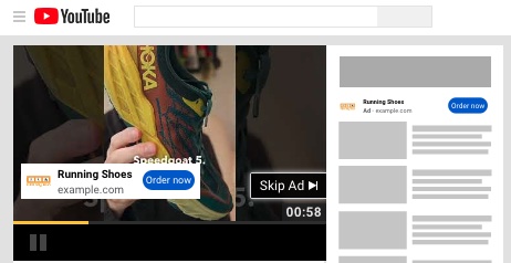 Example skippable ad for running shoes. Example skippable ad for running shoes.