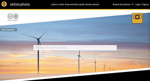 Screenshot of Skitterphoto home page. Screenshot of Skitterphoto home page.