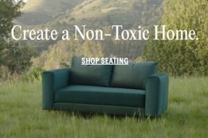 Image from Sabai's home page of a couch in an outdoor setting