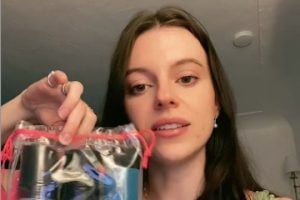 Screenshot of a de-influencer on TikTok