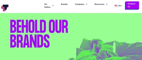 Thrasio's brand page Thrasio's brand page