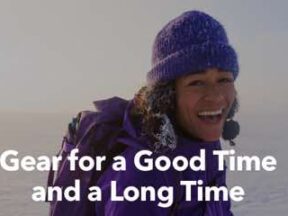 Photo at Worn Wear by Patagonia of a female outdoors