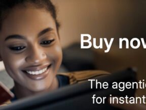 Image from Firmly.ai of a female holding a credit card