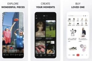 Screenshot of RedNote views on a smartphone