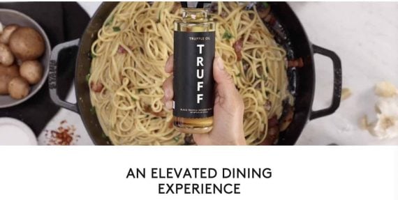 Screenshot from the Truff home page. Screenshot from the Truff home page.