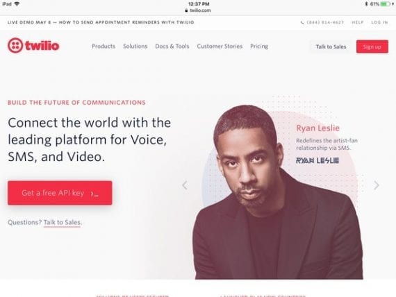 Twilio can be used to give customers an SMS update on the shipping status of their orders.