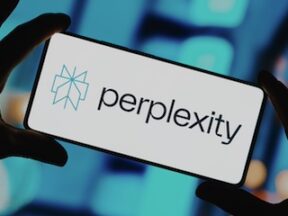 Perplexity logo on a smartphone screen